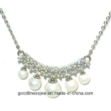 Pearl Necklace 925 Sterling Silver Necklace Jewelry China Wholesale N6594